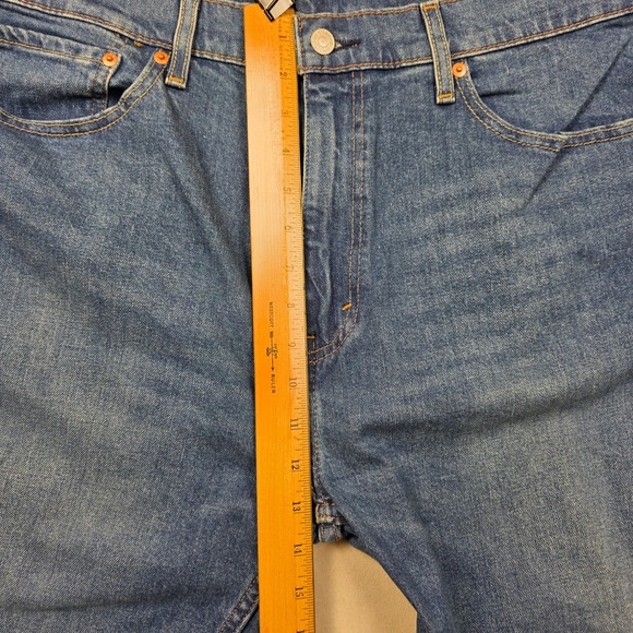 Levi Strauss 505 Regular Fit Mens Jeans W38 L30 Blue Denim Classic - Picture 9 of 15